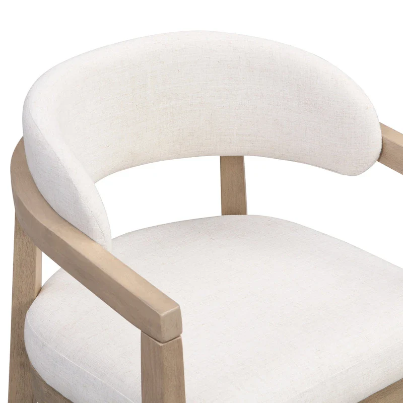 Christopher Knight Home - Carter Modern Dining Armchair Set of 2 with Upholstered Seating and Solid Wood Frame