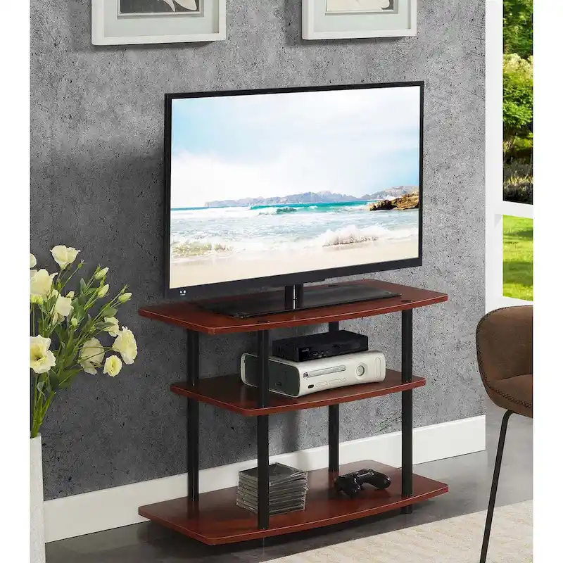 Convenience Concepts Designs2Go No Tools 3 Tier TV Stand