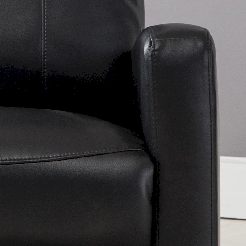 AC Pacific Modern Faux Leather Small Powered Reading Recliner