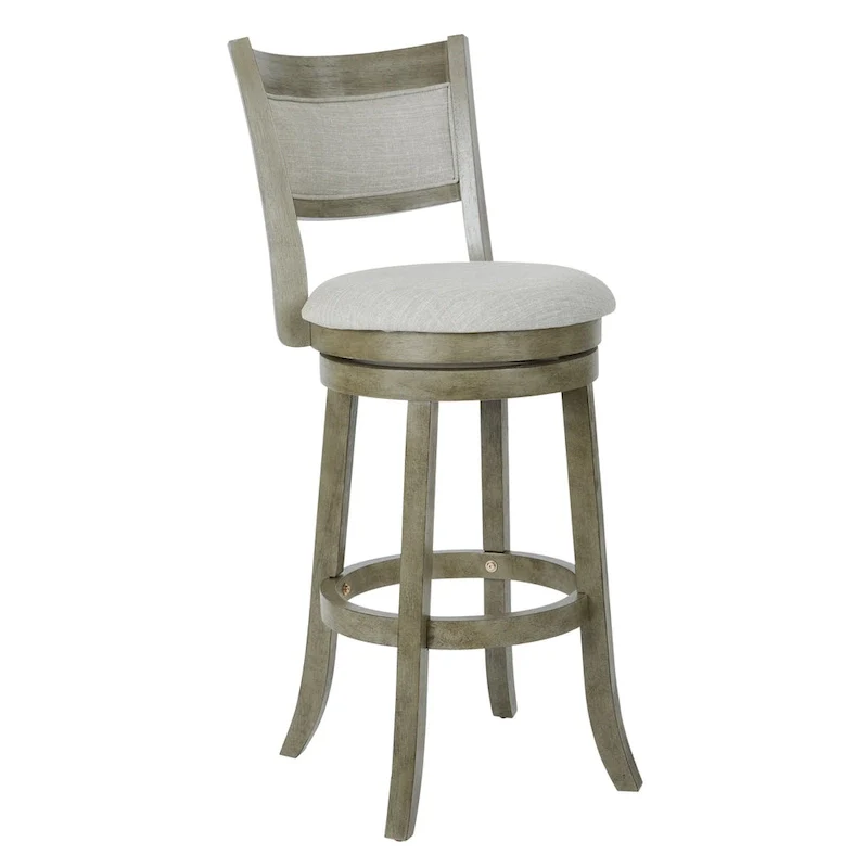McNiven 30-inch Swivel Stool with Solid Back