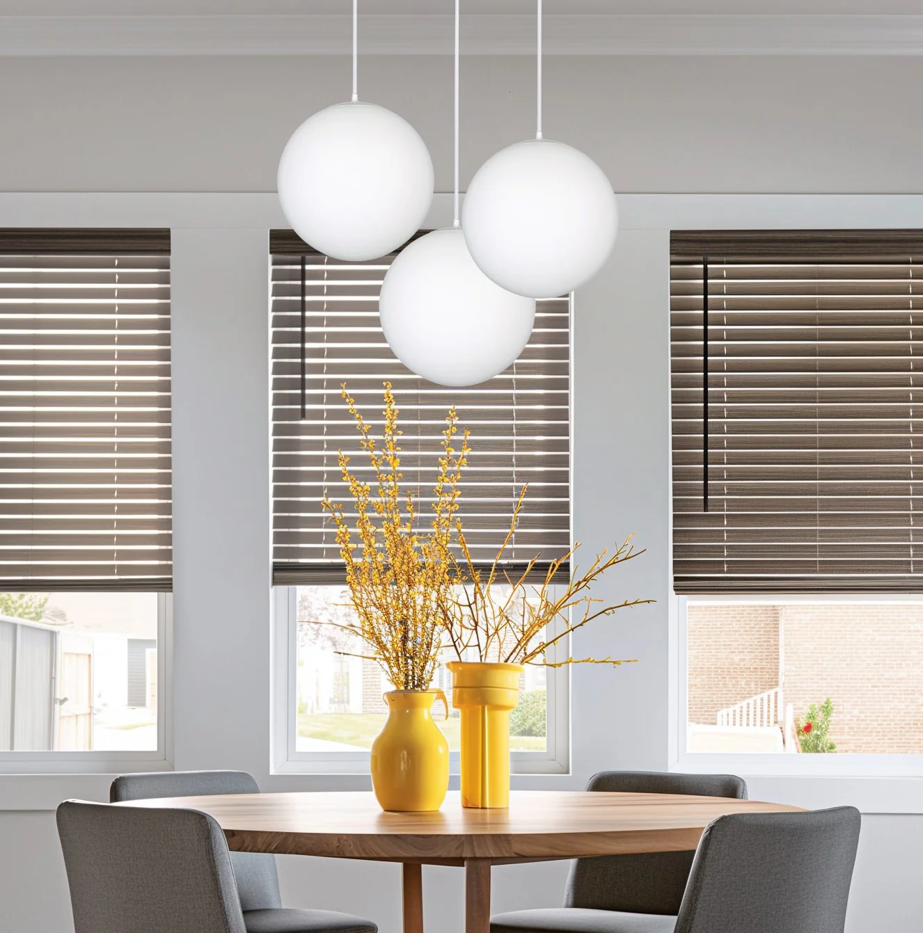 Ceres 10 Mid-Century Modern Hanging Orb Pendant Light