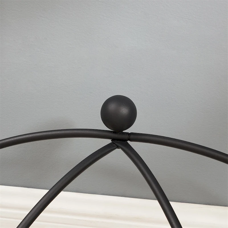 Tempered Glass Table Coffee Table with Metal Frame