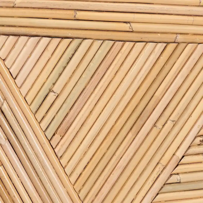 Milagra Modern Bohemian Natural Rattan End Table