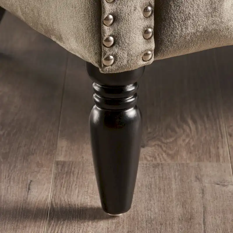 Milani Velvet Tufted Scroll Arm Loveseat by Christopher Knight Home