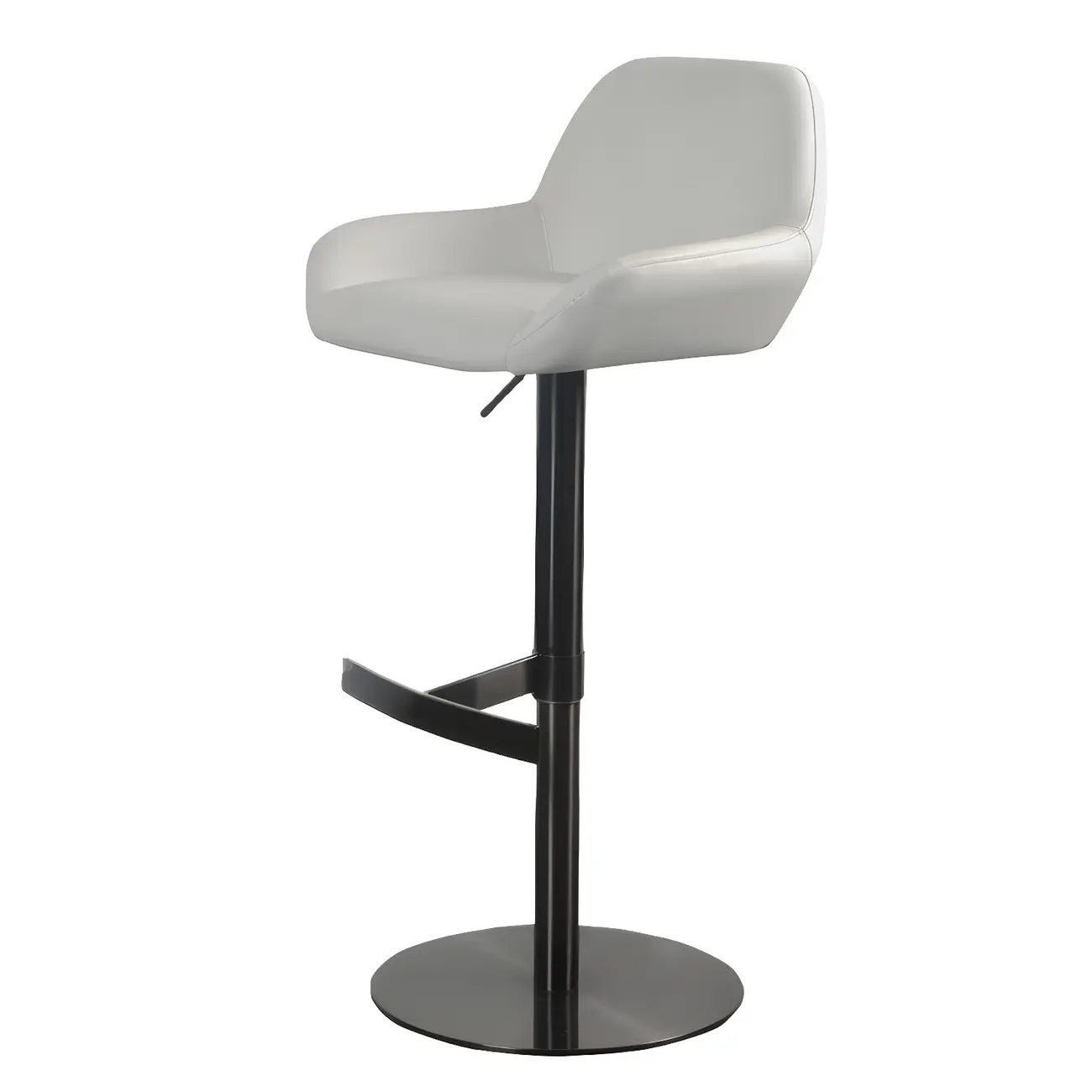 Glossy Metal Bucket Swivel Adjustable Bar Stools