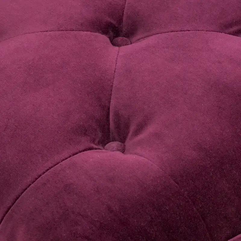 Jeremy Tufted Fabric Ottoman by