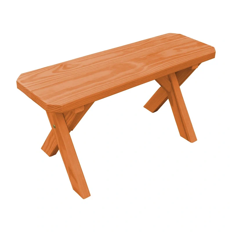 Pine 3' Crossleg Bench