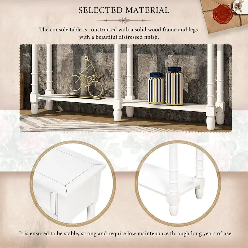 Copper Grove Barregarrow 2-drawer Console Table and Bottom Shelf