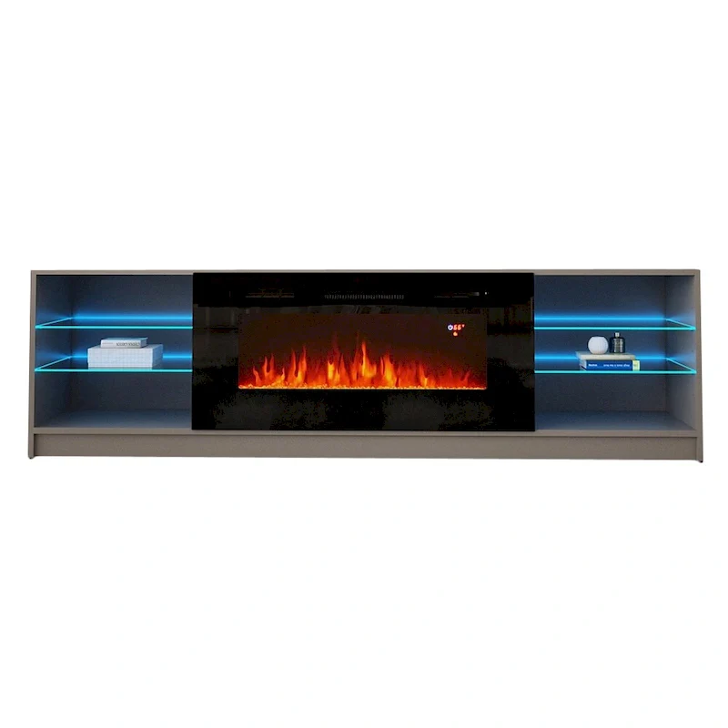 Strick & Bolton Amsden Electric Fireplace TV Stand
