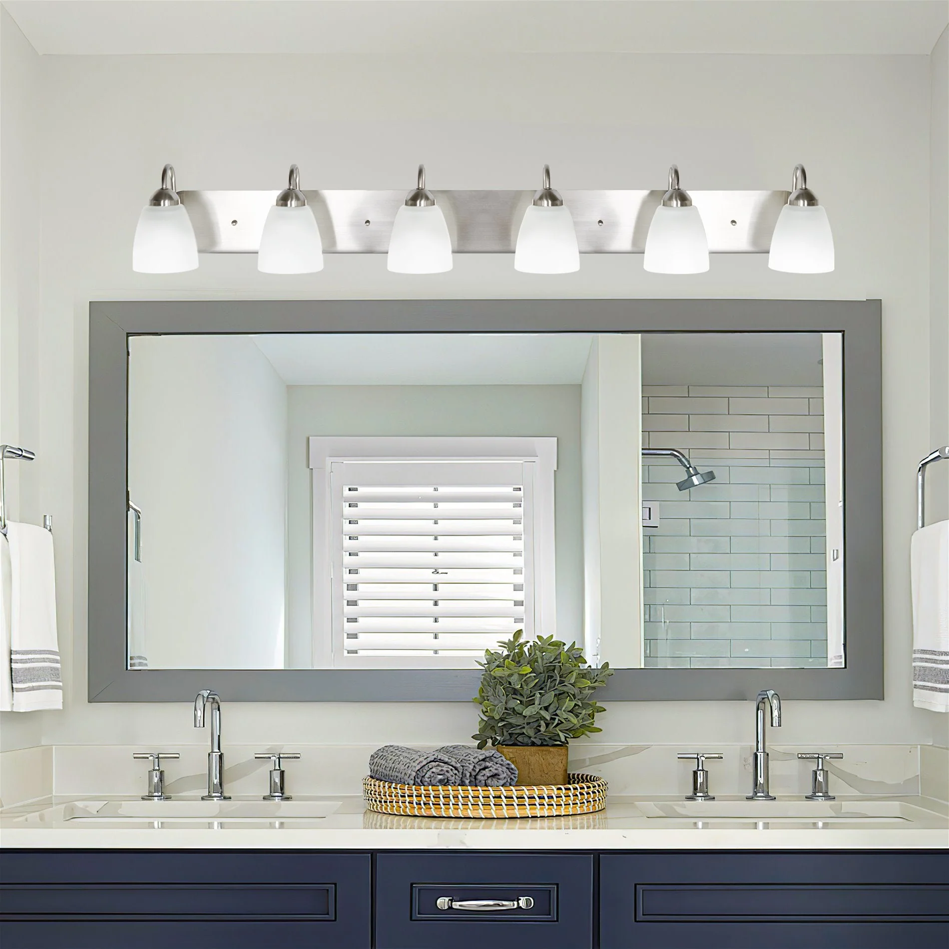 Armada 49 Modern 6-Light Over Mirror Vanity / Bathroom Light