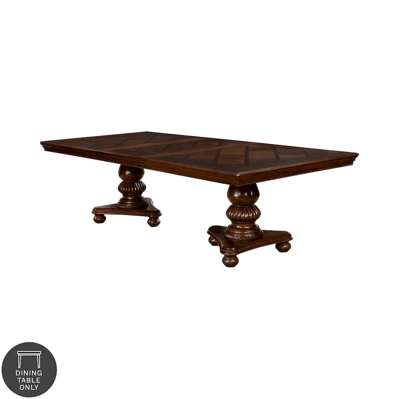 Madzharovo Brown Cherry 103-inch Expandable Dining Table
