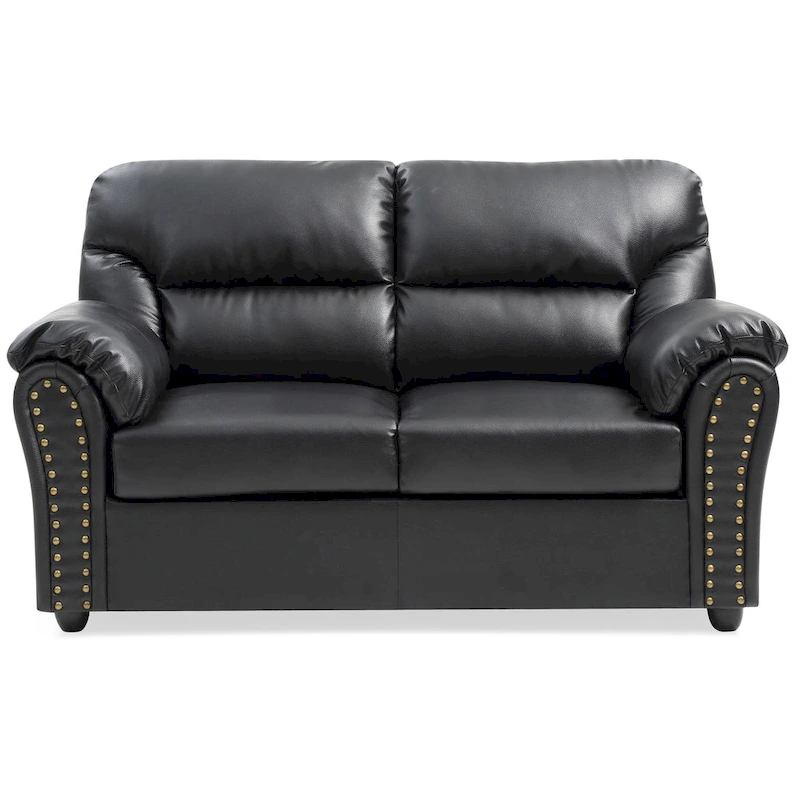 Olney Faux Leather Loveseat