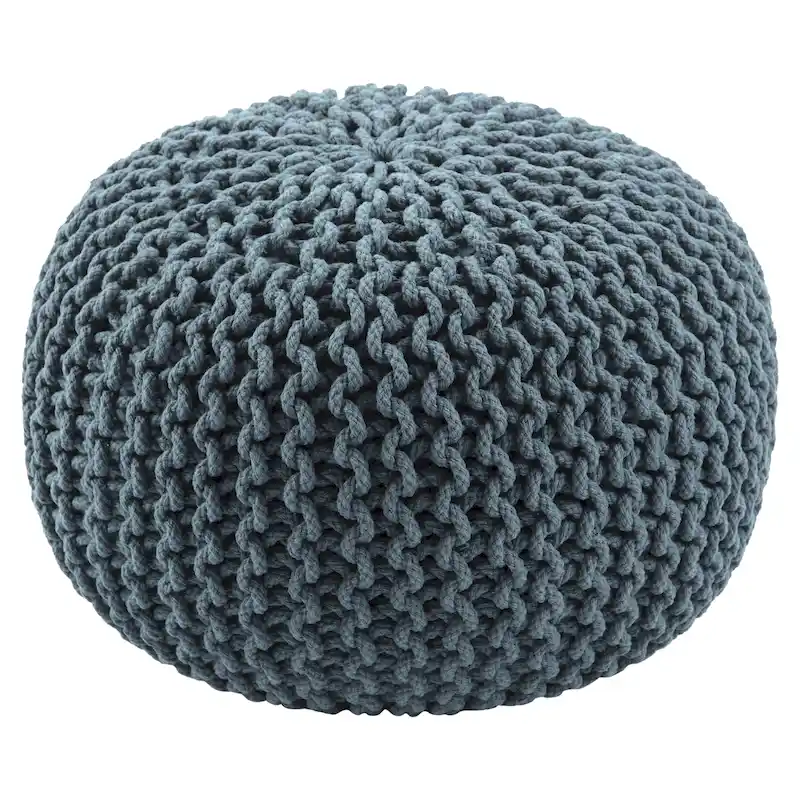 Spectrum Pouf Textured Round Pouf
