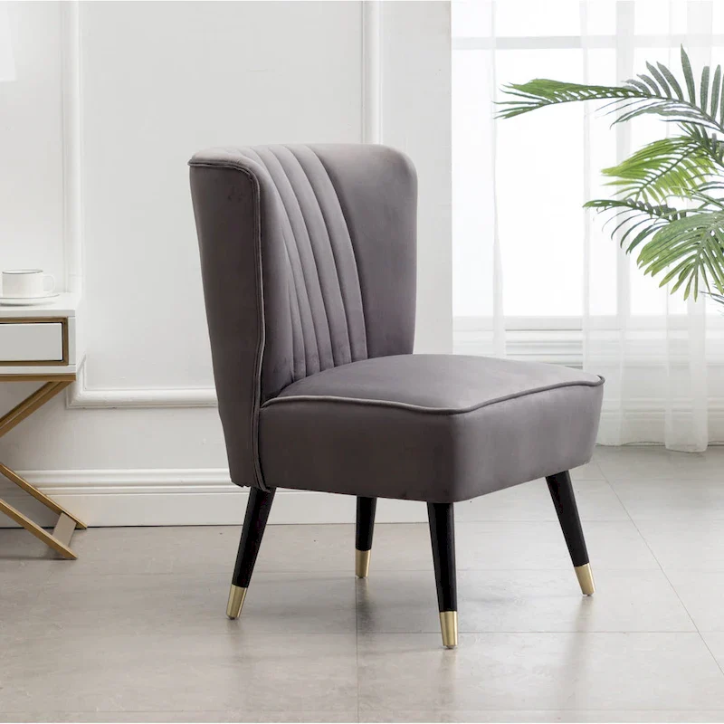 Gray 26 Polyester Accent Chair