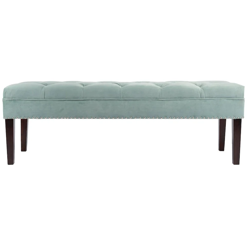 Mid Century Modern Tufted Upholstered Living Room Bench