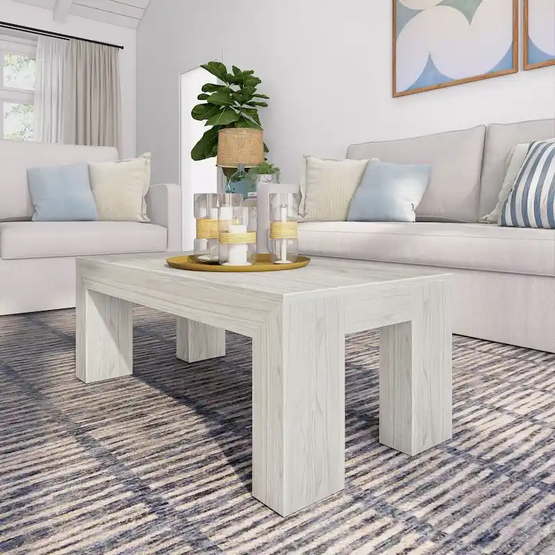 Plank and Beam Modern Rectangular Coffee Table - 40 x 20