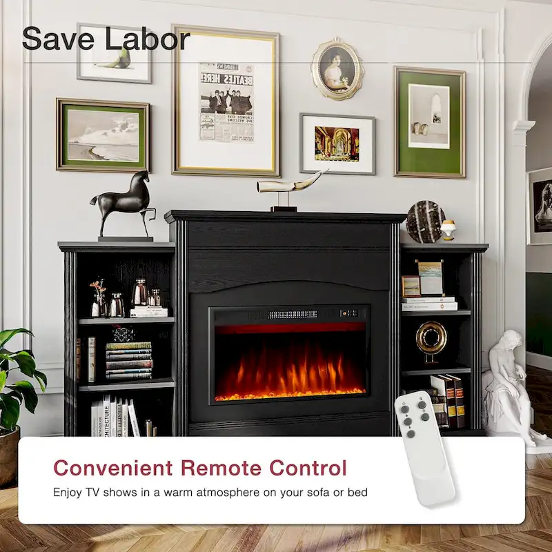 Electric Fireplace with 67 Mantel