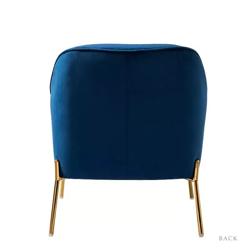 Odo Velvet Accent Comfy Living Room Arm Chair Upholstered Padded Seat Set of 2 | Karat Home