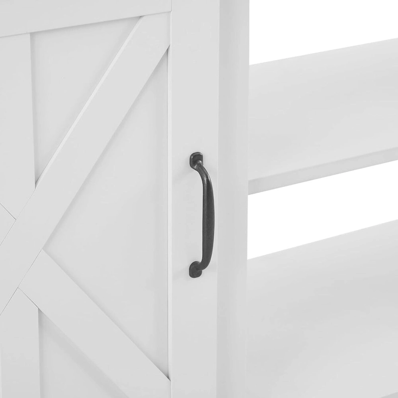 Roomfitters Modern Farmhouse TV Media Stand, Barn-Inspired Home Entertainment Console