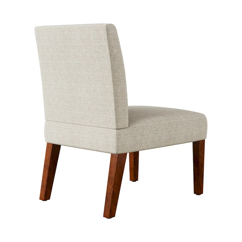 Fabric Accent Chair Set with Round Wood Table - 2 Chairs (18.7