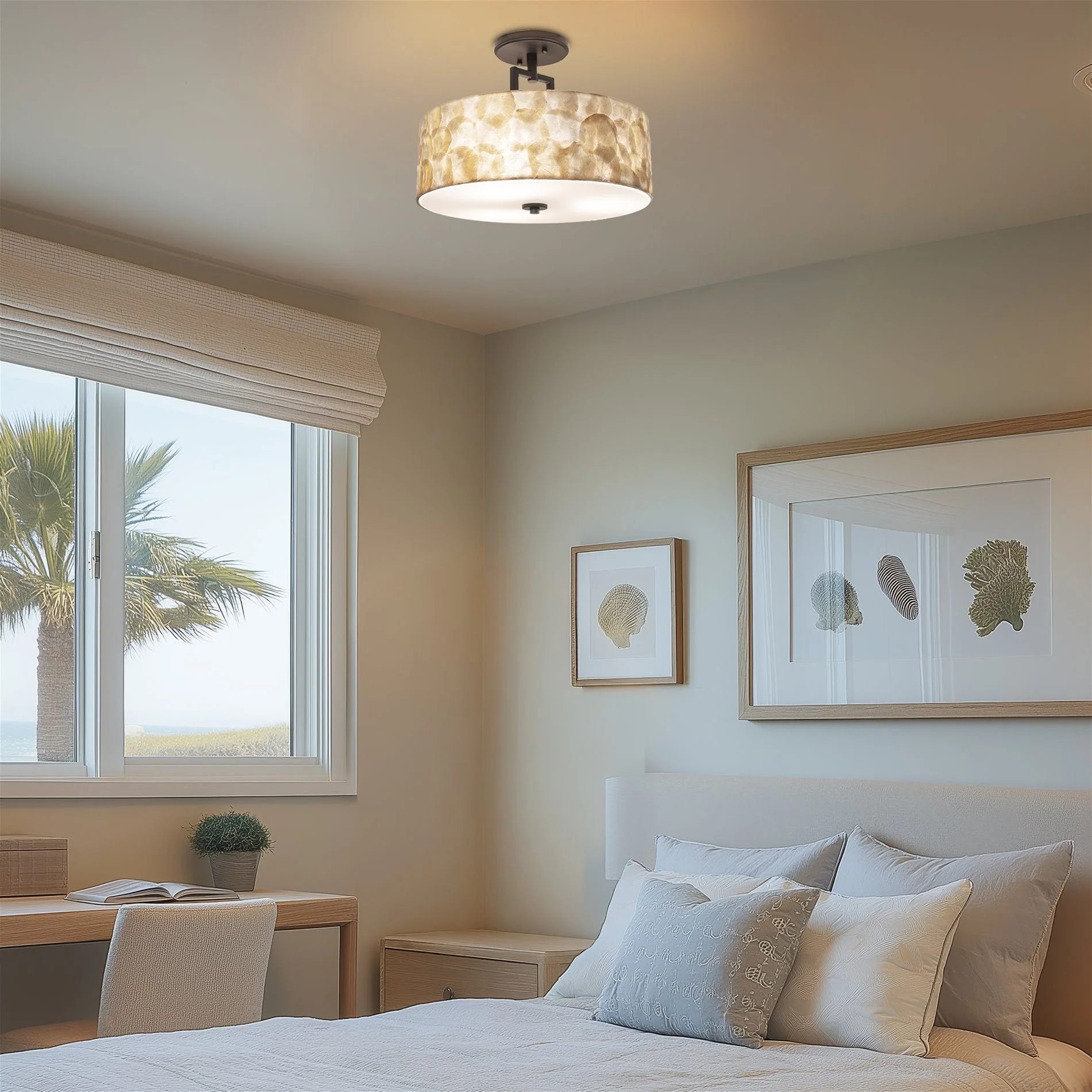 Cove 15 3-Light Semi Flush Mount Ceiling Light