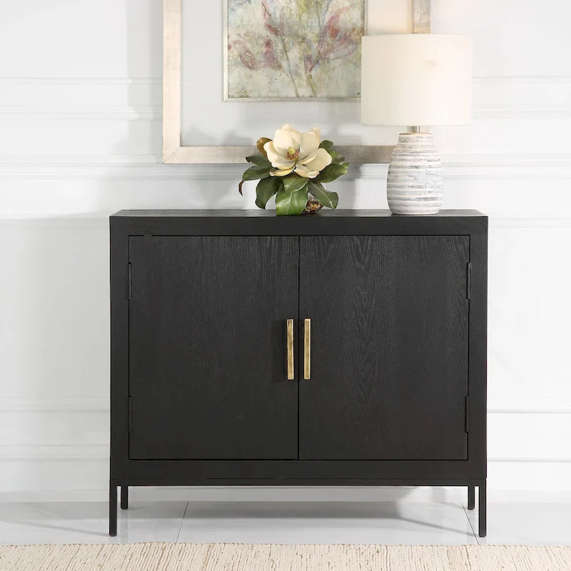 Dark Oak 2-Door Cabinet - 40.25