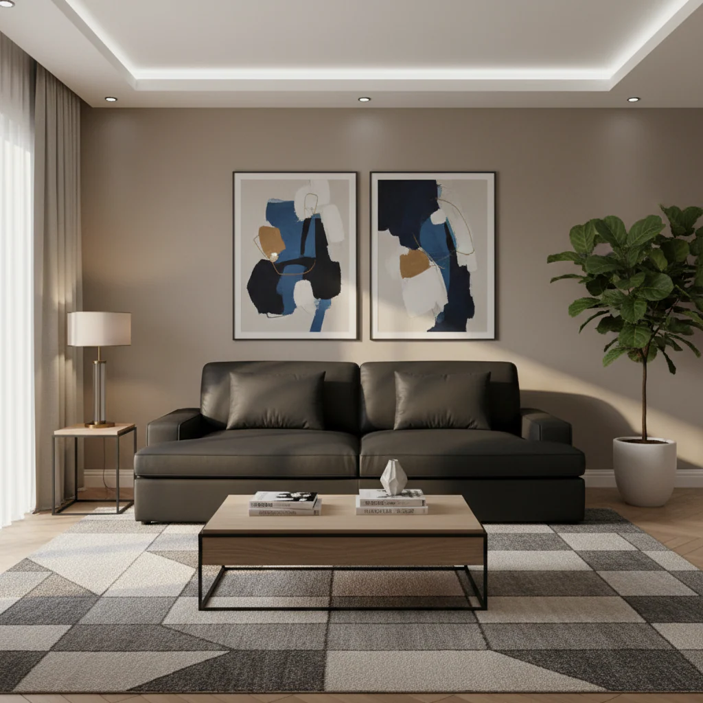 94.49W Velvet Square arms Oversized Sofa / twin-sized Sofa Bed