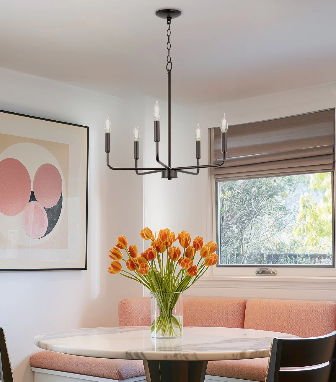 Camille 22 5-Light Modern Chandelier