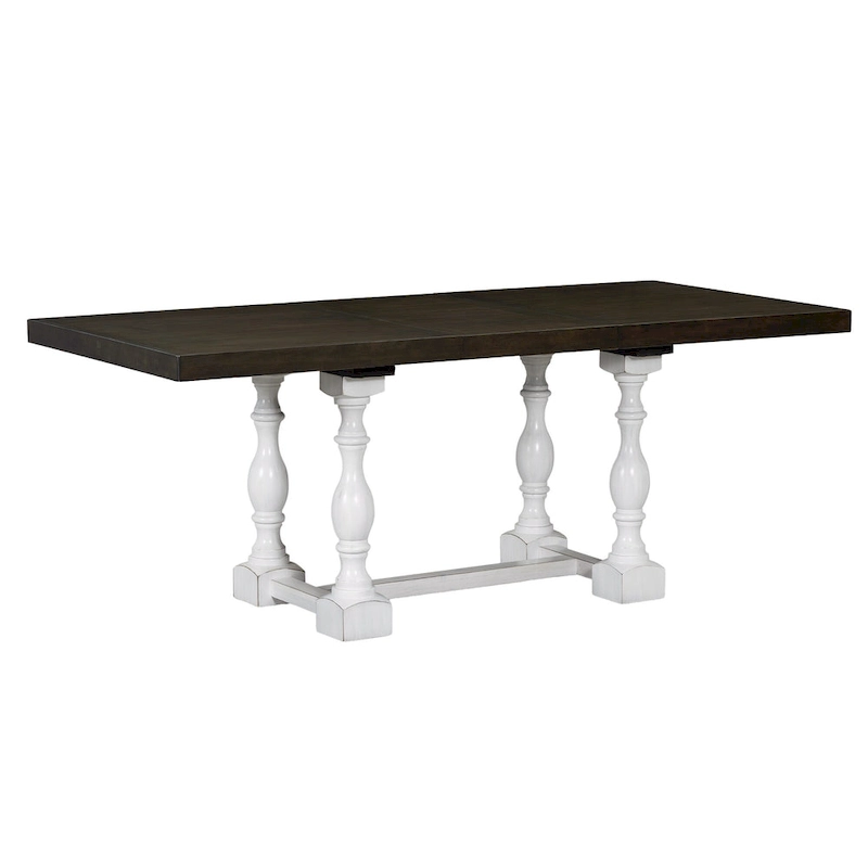 6-Piece Traditional Dining Set with Extendable Table & Chairs