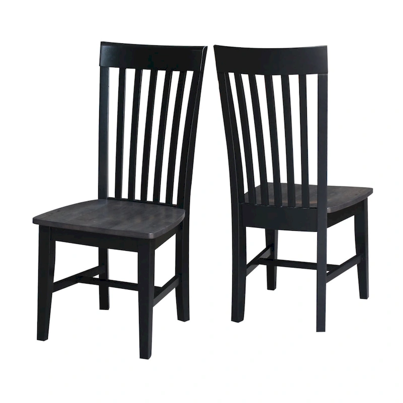 International Concepts Solid Wood Cosmo Tall Mission Chairs, Set of 2