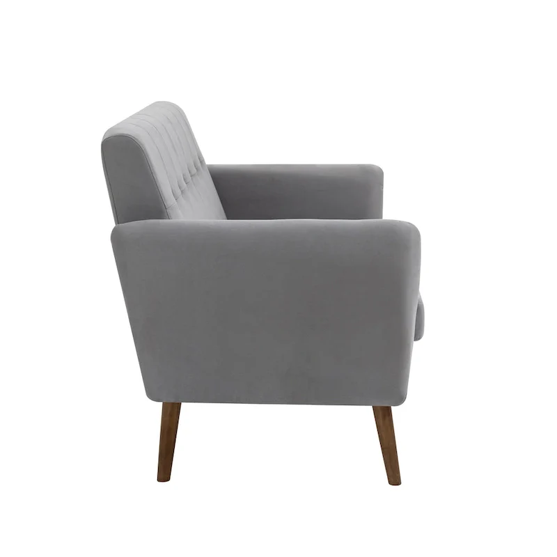 Two-Seater Sofa (Small), Fabric, Rubberwood