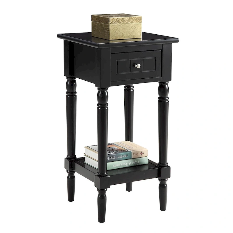 Convenience Concepts French Country Khloe 1 Drawer Accent Table with Shelf