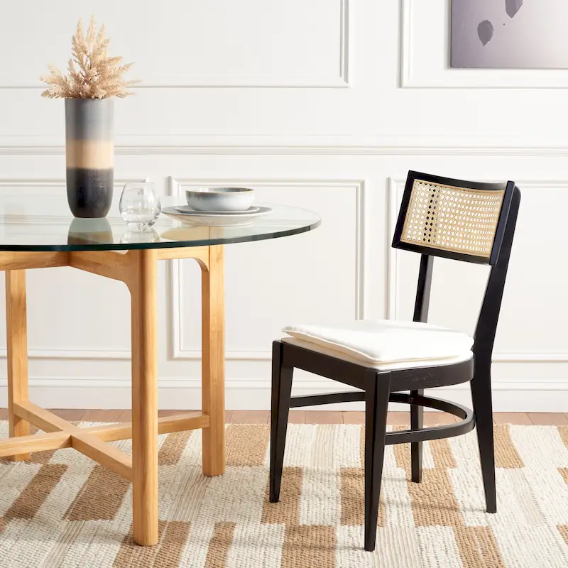 SAFAVIEH Opha Cane Dining Chair - 18 W x 23 D x 35 H - 18Wx23Dx35H