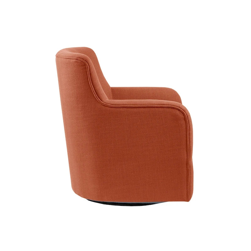 360-Degree Swivel Accent Chair with Tufted Back