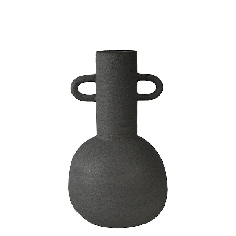 Med. LONG Black Vase - Black