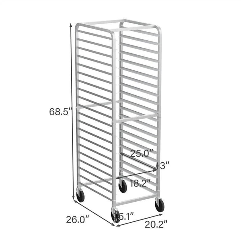10-Tier / 20-Tier Bakery Rack Stainless Steel Bun Pan Sheet Rack