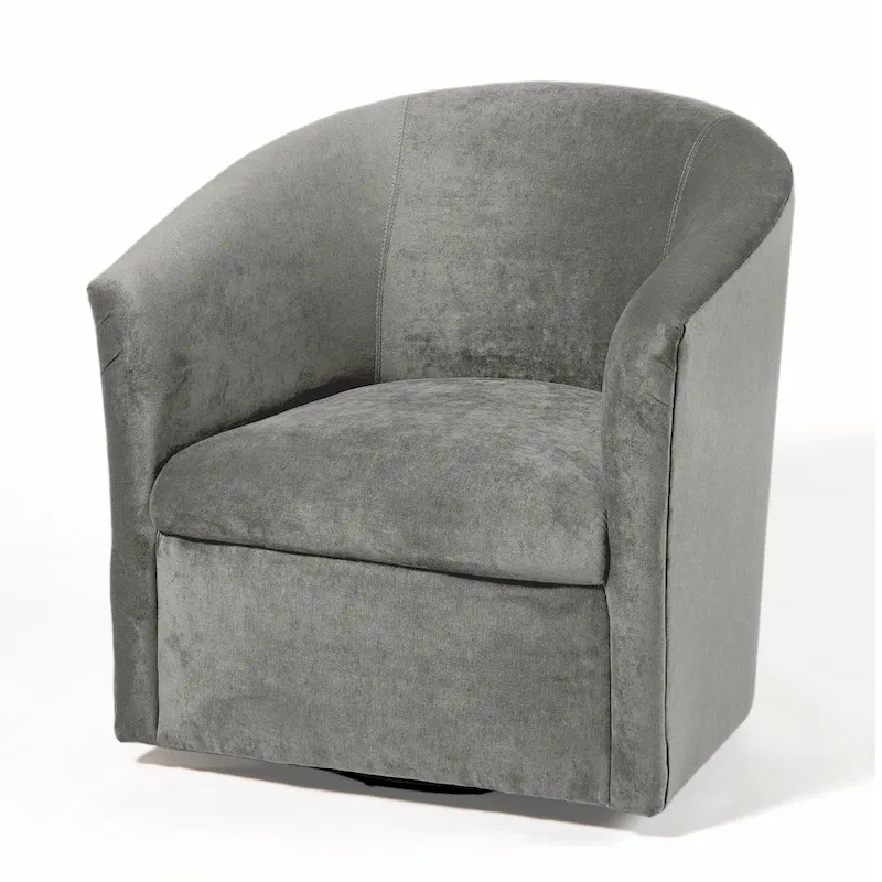Ellery Modern Microfiber Swivel Accent Chair by Greyson Living