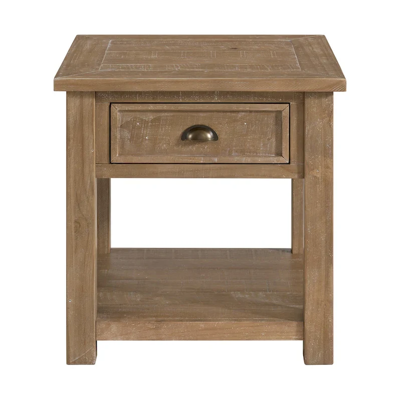 Solid Wood End Table