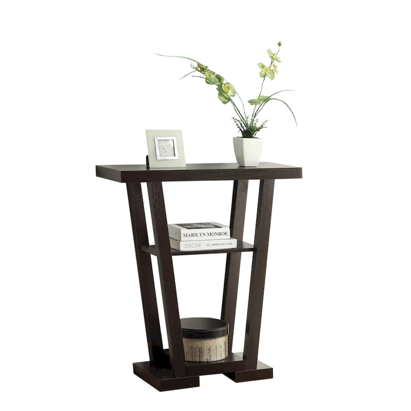 Convenience Concepts Newport V Console Table with Shelves