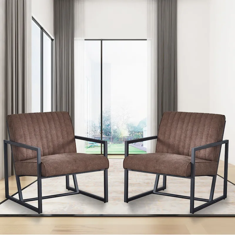 Modern 26 Arm Chair with Steel Legs