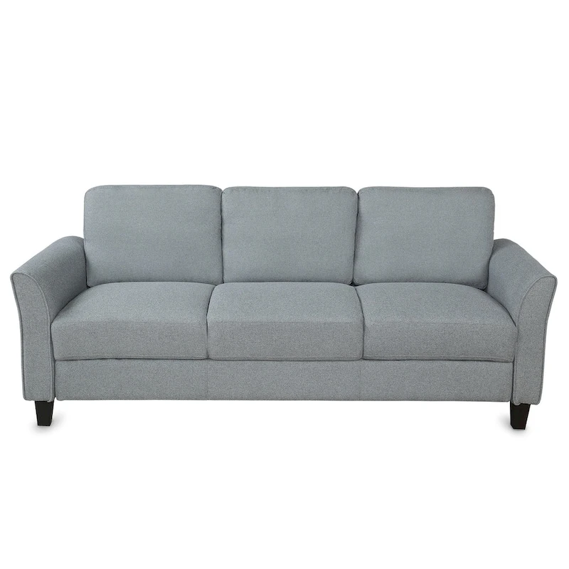 3-Seat Sofa Living Room Linen Fabric Sofa
