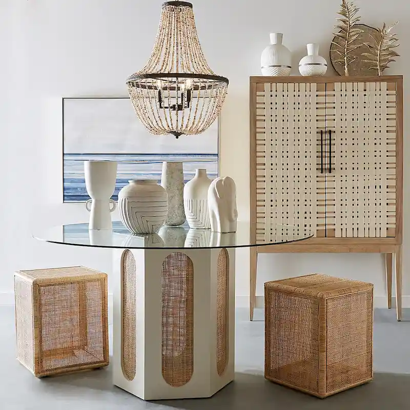 Elk Home Delmont White Finish Metal 6 Inch Wide Vase