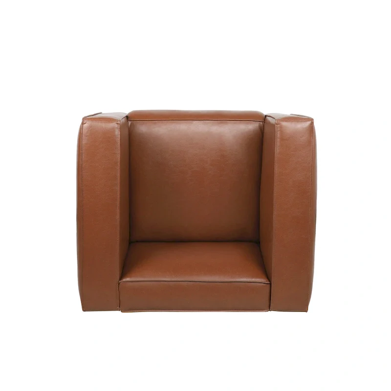 Goyette Faux Leather Club Chair