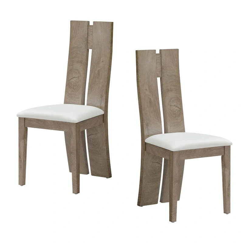 PU Leather Dining Chair with High Back Set of 2