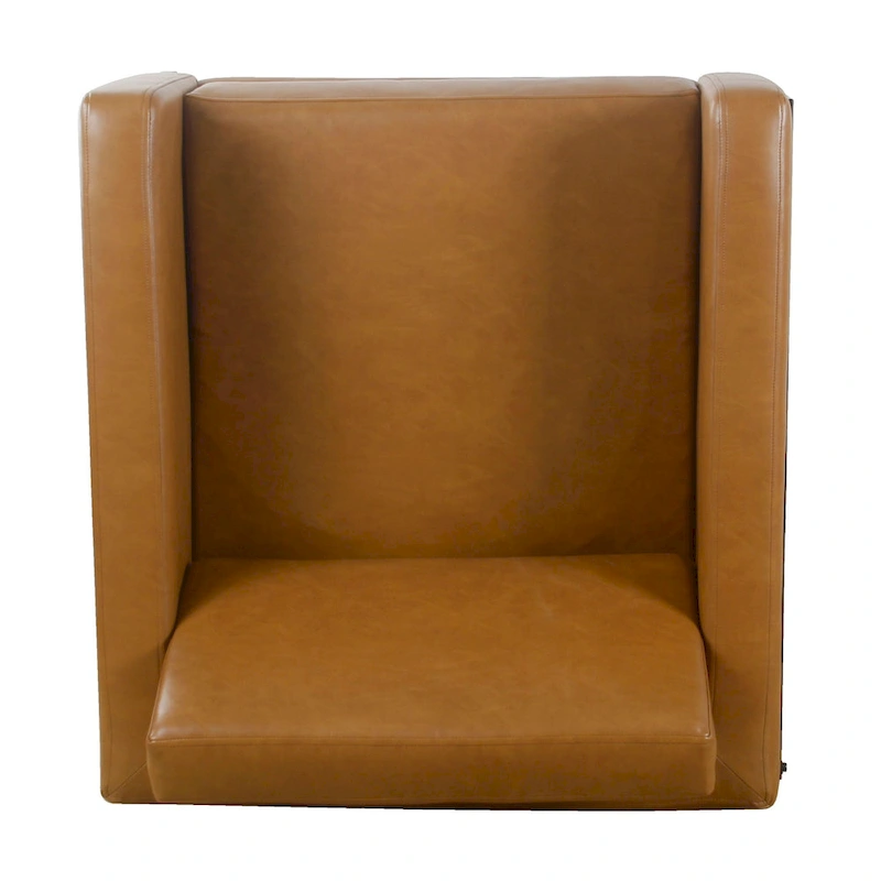 HomePop Modern Upholstered Club Chair w/Metal Frame
