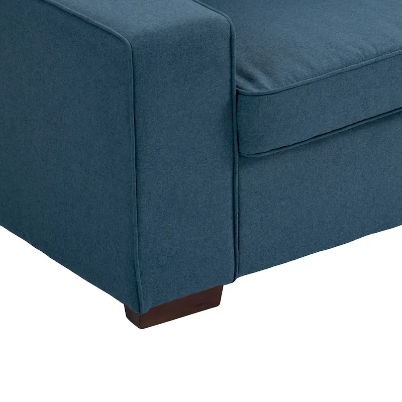 Modern 80 Upholstered Fabric 3-Seater Sofa