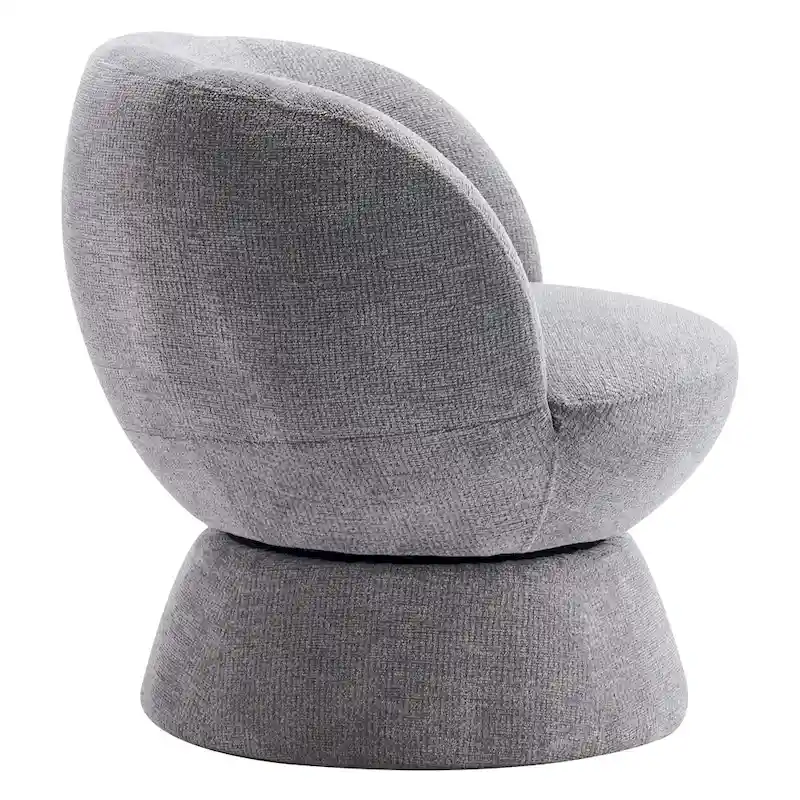 Set of1 Boucle Upholstered Modern Style Swivel Accent Chair