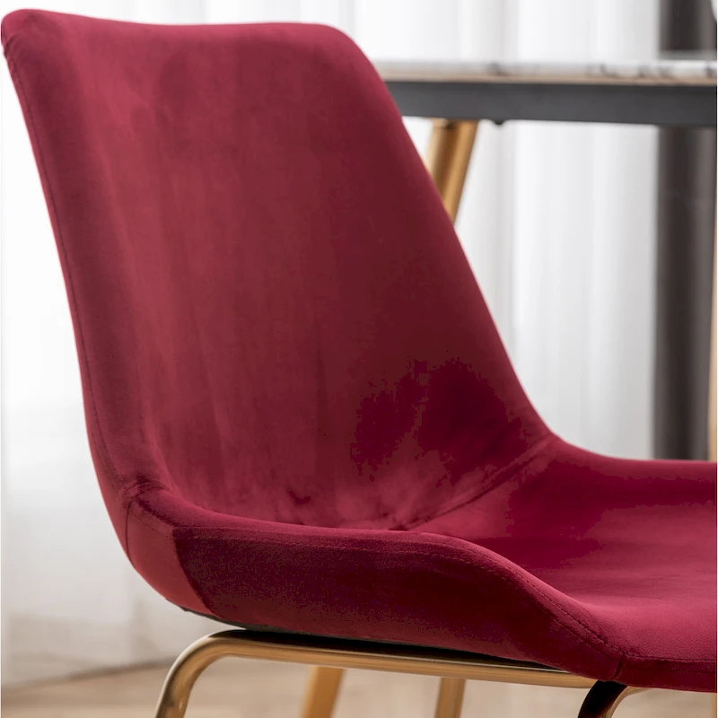 Roundhill Furniture Aufurr Modern Velvet Dining Chair (Set of 2)