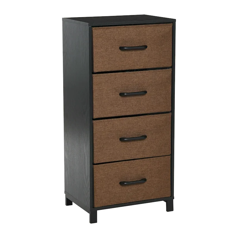 Household Essentials Dresser Tower Chest with 4 Storage Drawers