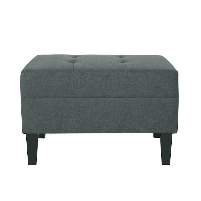 Tiernan Tufted Fabric Ottoman by Christopher Knight Home